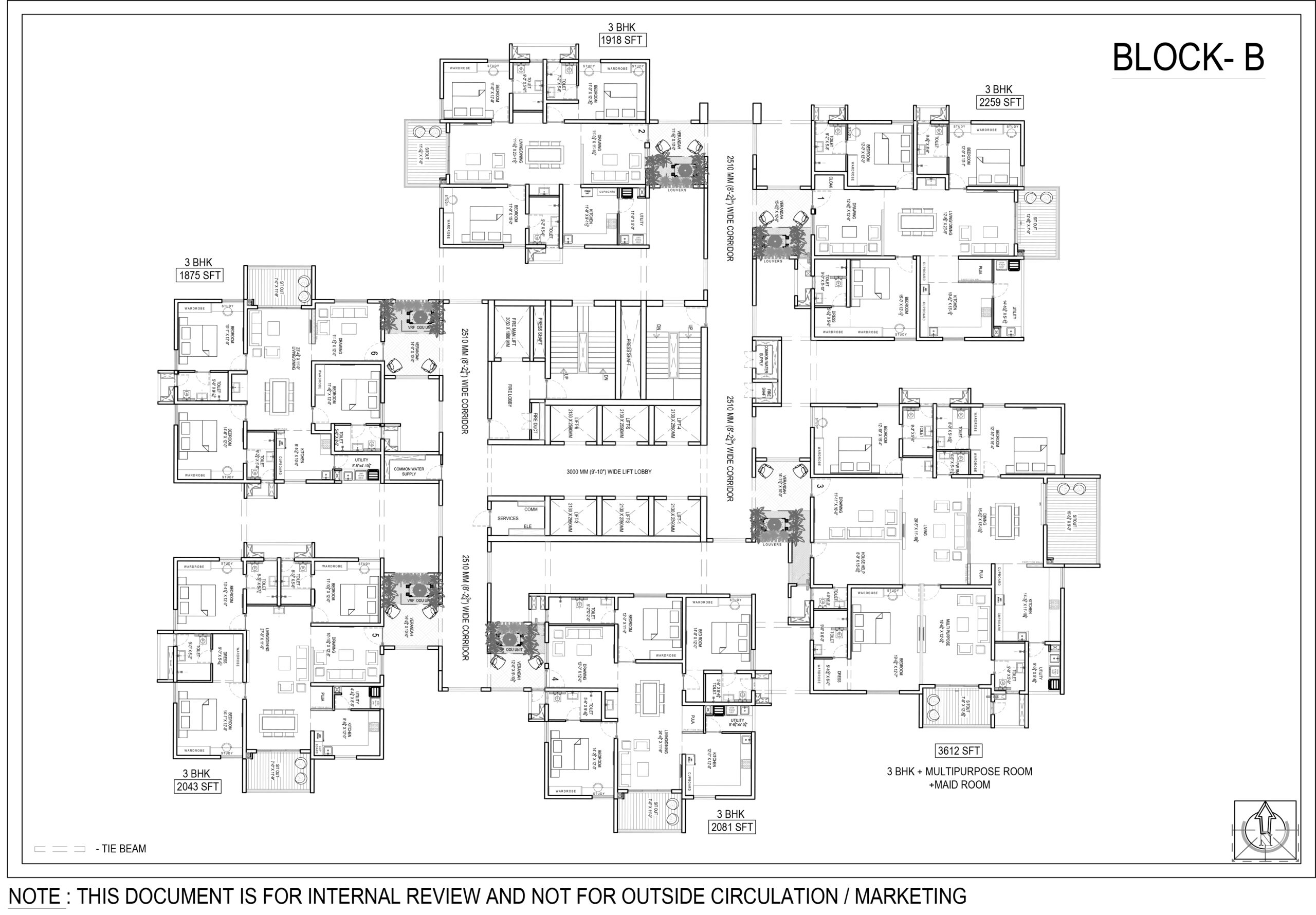 Tower - B Floor Plan